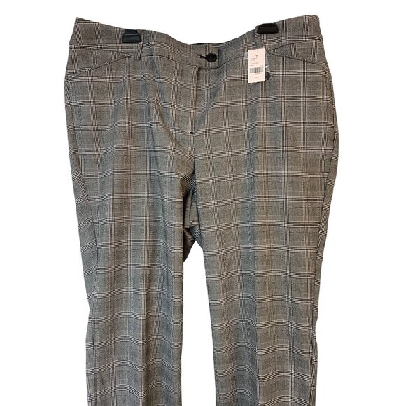Lane Bryant 4-Season Straight Mid-Rise Plaid Pants Size 20 Plus 9092 NWT - Picture 7 of 12